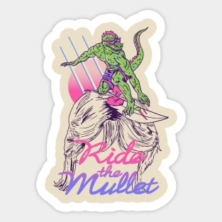 Mullet Surfer Sticker